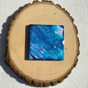 Scorpio Blue Purple Zodiac Constellation Home Decor Art - Multi colored Art